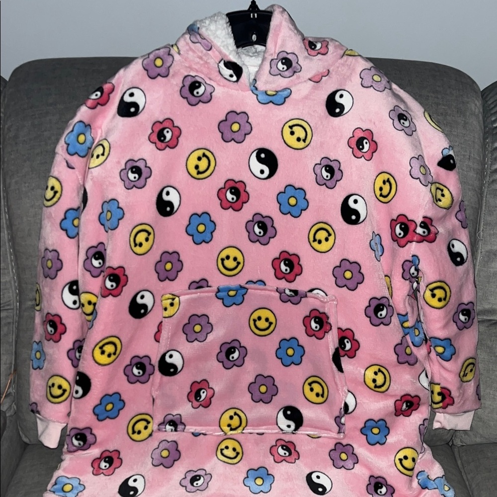 Refuge Pink Floral Hoodie